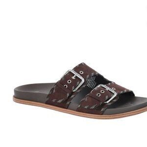 Time and Tru Women's Whipstitch Footbed Sandals